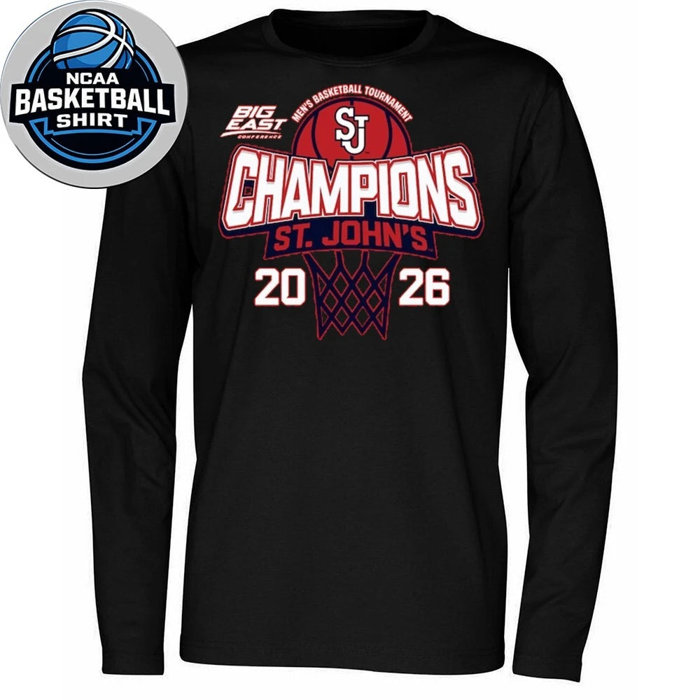 St. John’s Red Storm 2026 Big East Men’s Basketball Tournament Champions Shirt