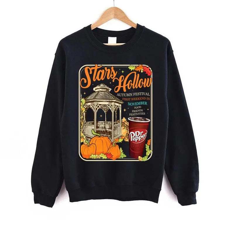 Stars Hollow Mugs Sweatshirt, Dr Pepper Sweatshirt, Retro Gilmore Girl Classic Cotton Stylish Tops Sweaters T-Shirts, Hoodie