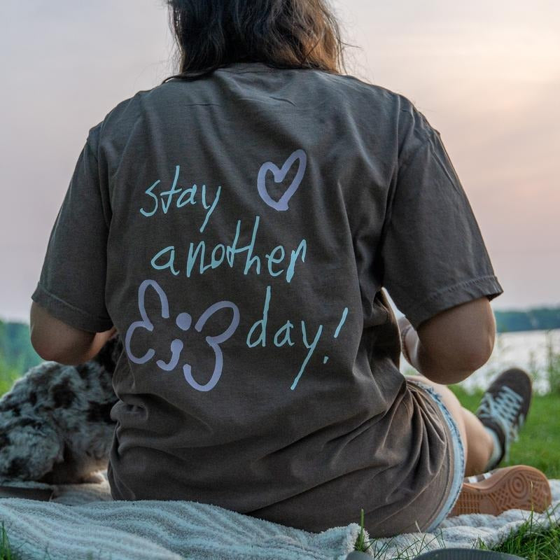 Stay Another Day Better Together Collection Mental Health Awareness Apparel T-Shirt with Heart Design Hoodie, Sweatshirt