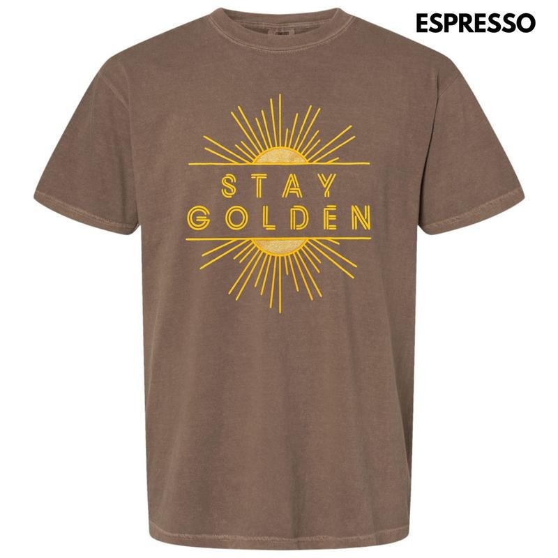 Stay Golden Puff Comfort Colors T-Shirt Hoodie, Sweatshirt | HypeCrazeTee.com