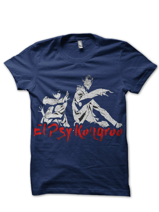 Steins Gate Navy Blue Half Sleeve T-Shirt