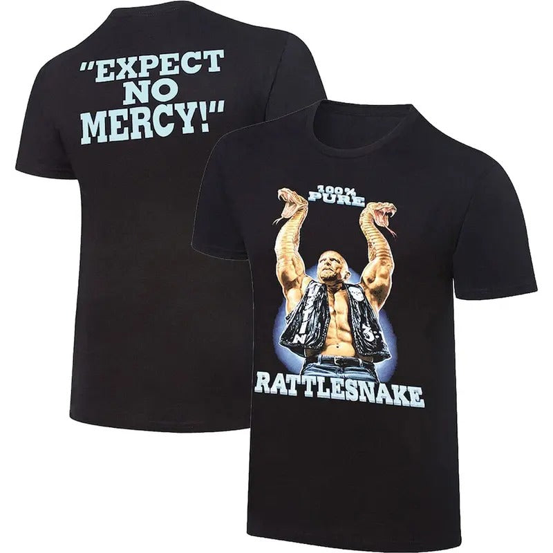 Steve Austin 100% Pure Rattlesnake 2 Sides Expect No Mercy Stone Cold Bootleg Shirt Austin 3:16 Wrestling Fan Crew Neck T-Shirts, Hoodie, Sweatshirt