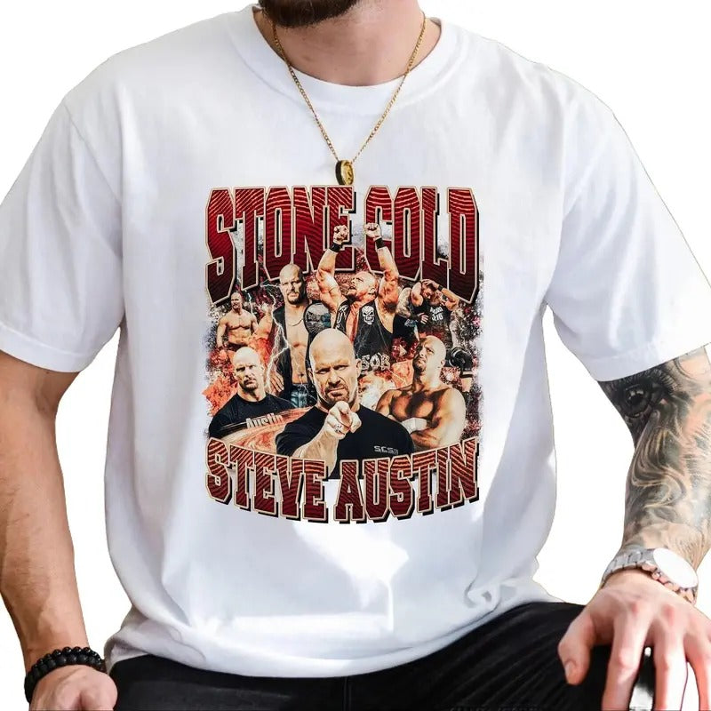 Steve Austin Bootleg Retro Sign Stone Cold Austin Steve Sport Shirt Austin 3:16 Wrestling Fan Crew Neck T-Shirts, Hoodie, Sweatshirt