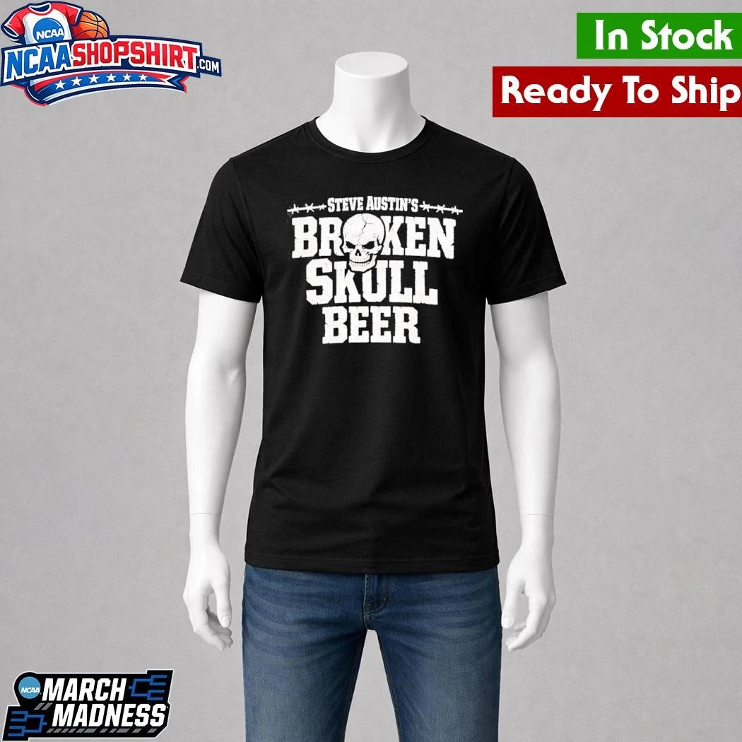 Steve austin’s broken skull beer retro shirt