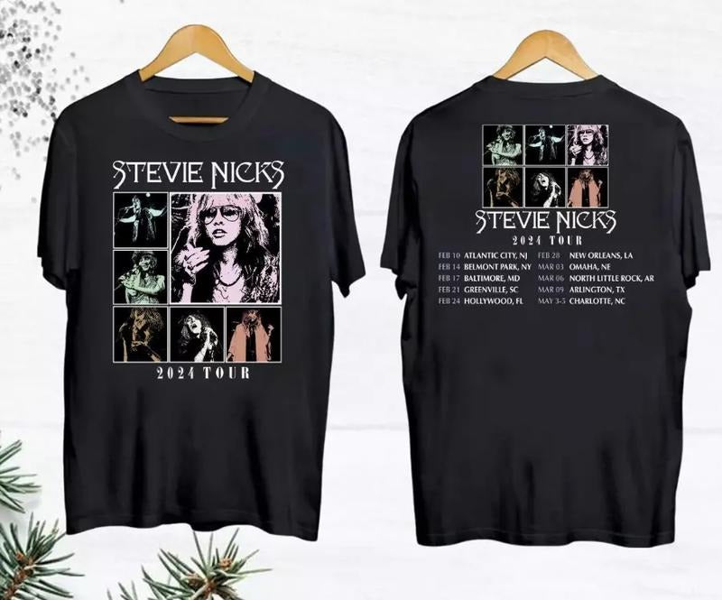 Stevie Nicks 2024 Tour Shirt, Stevie Nicks Live On Tour 2024 Shirt, Stevie Nicks Shirt Fan Gifts, Rock Band Shirt, Tour...