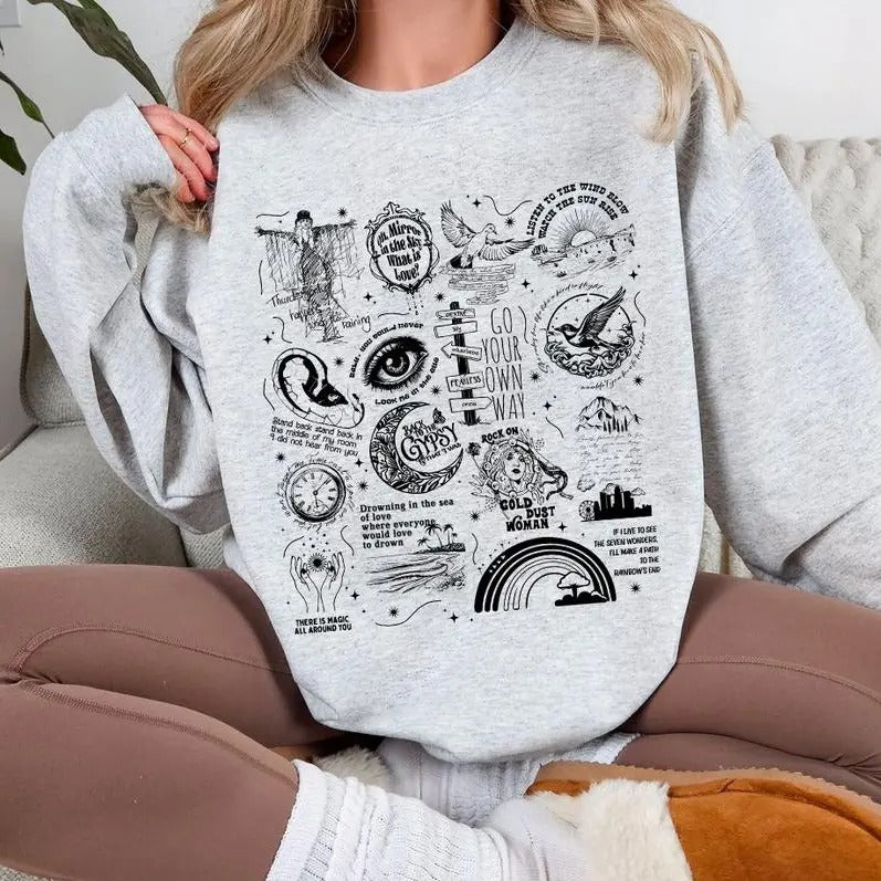 Stevie Nicks Tracklist Shirt - Sweatshirt- Hoodie, Stevie Nicks Shirt , Gift For Her | HypeCrazeTee.com