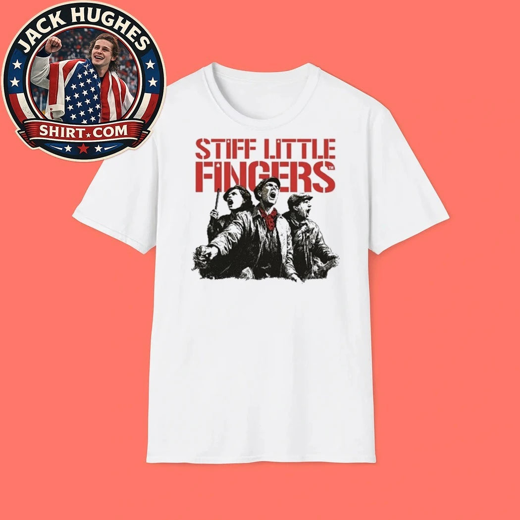 Stiff Little Fingers Band Raise Your Voice Ecru Tour Shirt