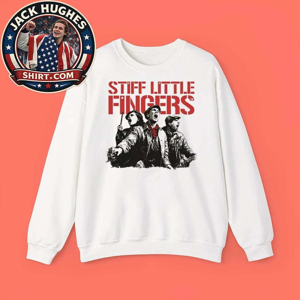 Stiff Little Fingers Band Raise Your Voice Ecru Tour Shirt