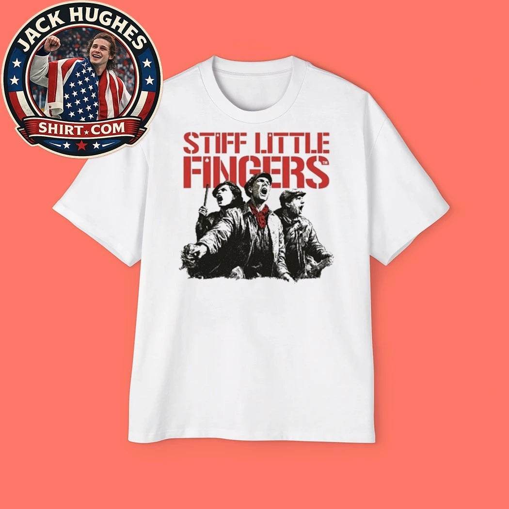 Stiff Little Fingers Band Raise Your Voice Ecru Tour Shirt
