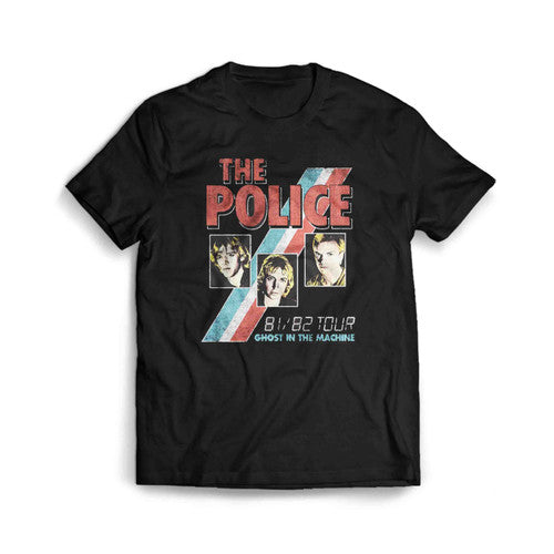 Sting and The Police Ghost in the Machine Tour 1981 Men's T-Shirt Tee