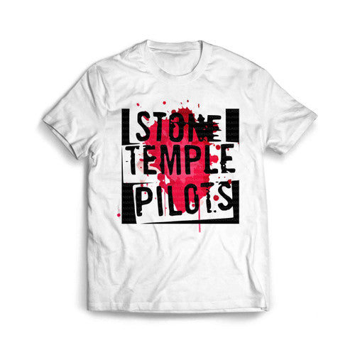 Stone Temple Pilots Graphic Bleach Men's T-Shirt Tee