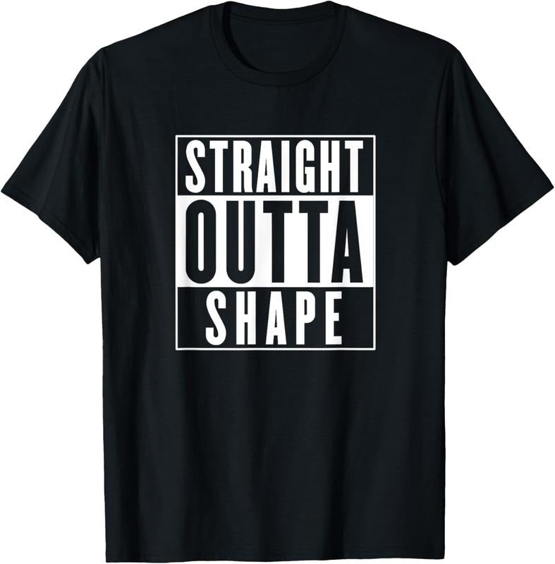Straight Outta Shape - Funny Workout T-Shirt Hoodie, Sweatshirt | HypeCrazeTee.com