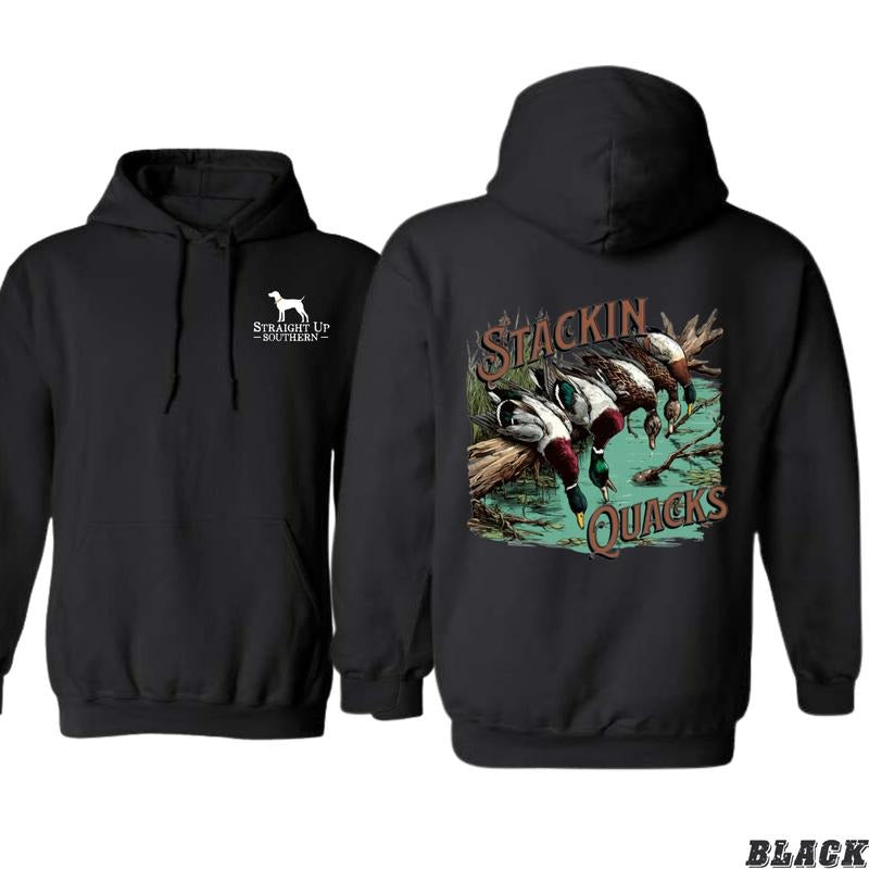Straight Up Southern Hoodie - Stackin' Quacks Design Shirt