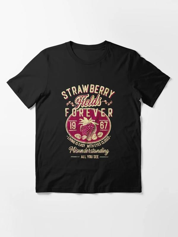 Strawberry Fields Rock Band Shirt, Old School Band Tees Hoodie, Sweatshirt | HypeCrazeTee.com