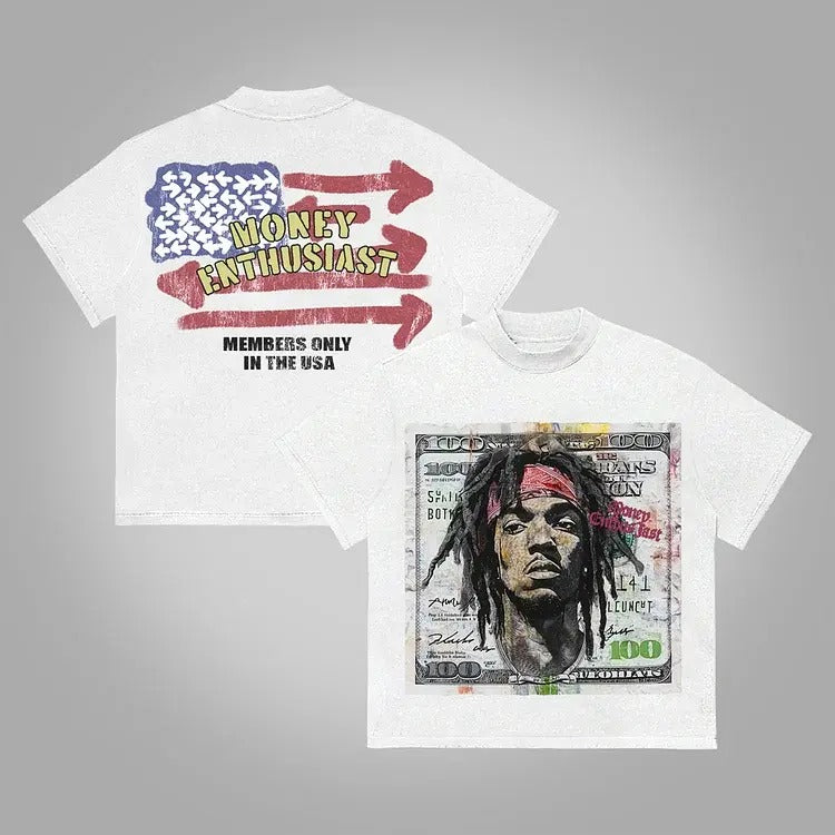Street Money Enthusiast Graphics Cotton T-Shirt Hoodie, Sweatshirt | HypeCrazeTee.com