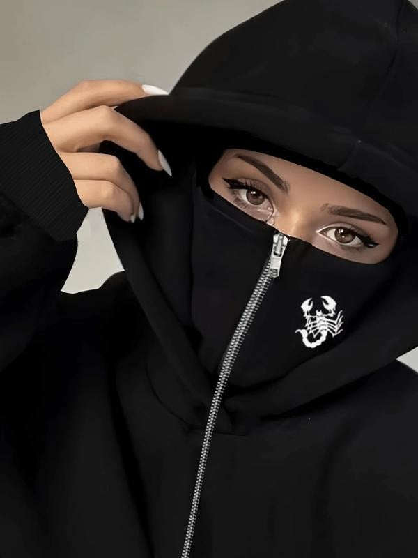 Street Style Women's Dual-Layer Hooded Zipper Pocket Sweatshirt, Base Simple Yet Versatile Design, Perfect for Daily Wear...