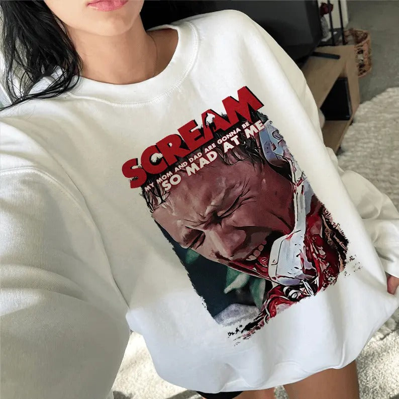 Stu Macher So Mad At Me Sweatshirt, Happy Halloween Gift, Scary Shirt, Friend Sweatshirt, Retro Halloween shirt Hoodie
