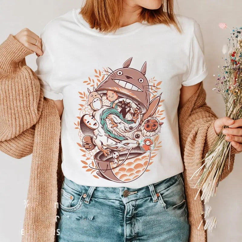 Studio Ghibli Retro Anime Cute Unisex Shirt Sweatshirt, Hoodie, Comfort Colors | HypeCrazeTee.com