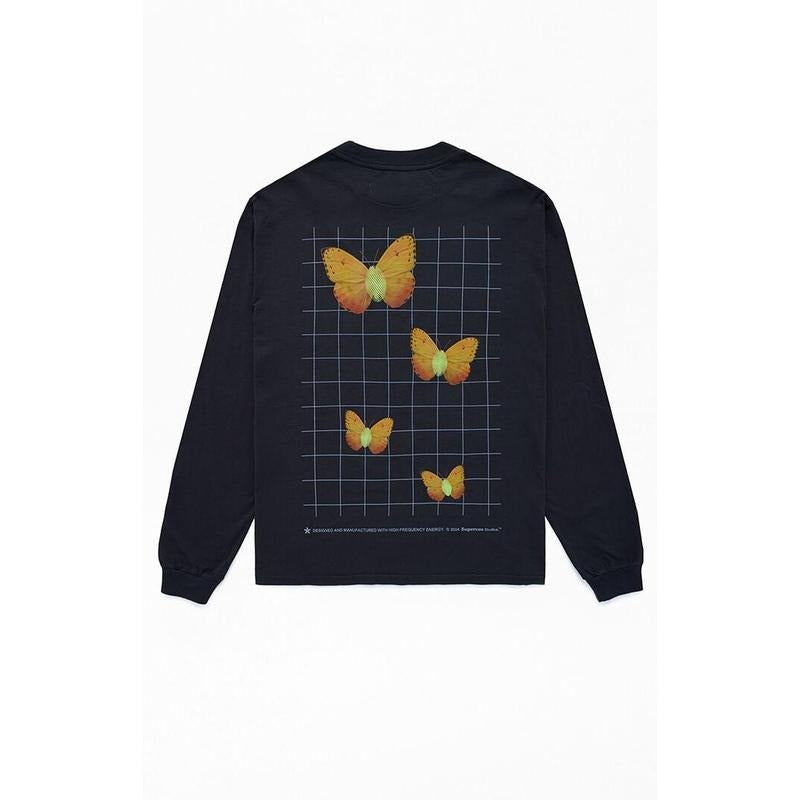 Studio by Supervsn Men's High Frequency Long Sleeve T-Shirt Hoodie, Sweatshirt | HypeCrazeTee.com