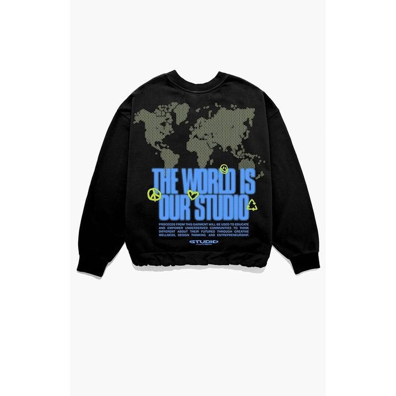 Studio by Supervsn Men's Intercontinental Crew Neck Sweatshirt T-Shirts, Hoodie | HypeCrazeTee.com