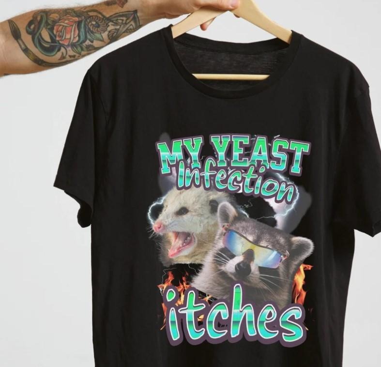 Stylish My Yeast Infection Itches shirt,funny teen meme shirt, Funny Shirt Hoodie, Sweatshirt | HypeCrazeTee.com
