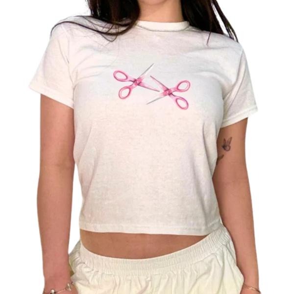 Subtle Lesbian Baby Tee Pride Baby Tee, Scissor Shirt Y2K Baby Tee, Gay Clothing Clowncore Shirt Hoodie, Sweatshirt
