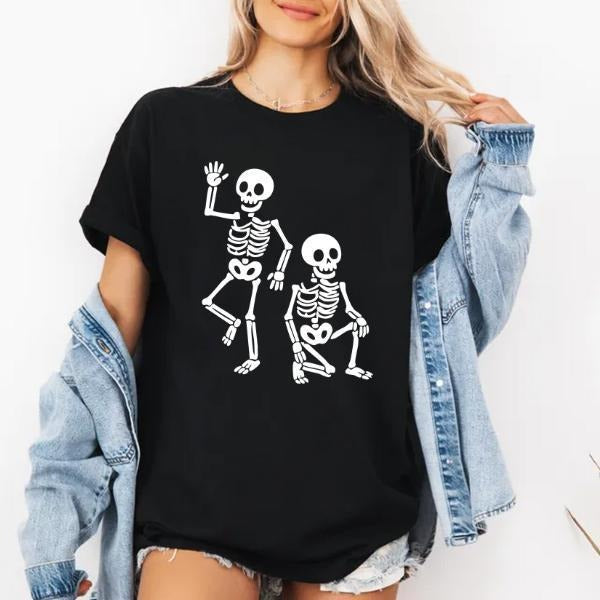 Subtle Skeletons Fk Trump Halloween Shirt - Democratic Supporter Gift Unisex Top Classic Fit Casual Menswear Statement...