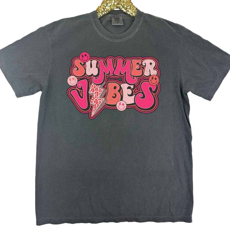 Summer  Vibes Comfort Colors T-Shirt 'NLB' Hoodie, Sweatshirt | HypeCrazeTee.com