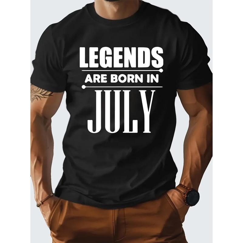 Summer Casual July Born Legend Men's Novel Graphic Design Comfortable T-shirt Made in USA Hoodie, Sweatshirt