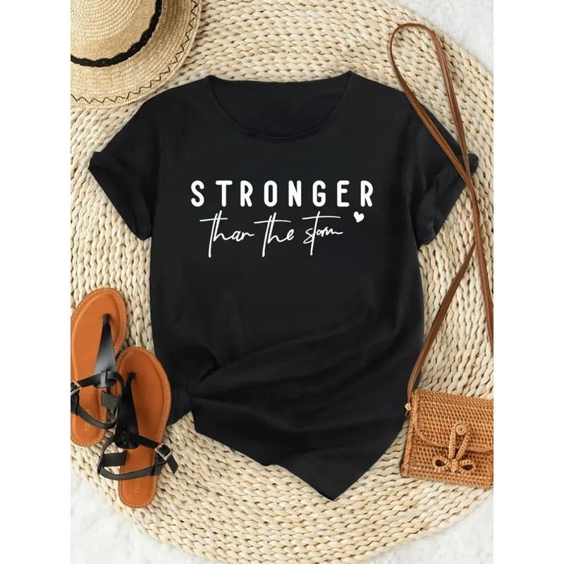 Creative Print T-Shirt, Spring/ Summer Casual Women'S Short-Sleeved Top, Fashion Round Neck Women'S T-Shirt Hoodie,...