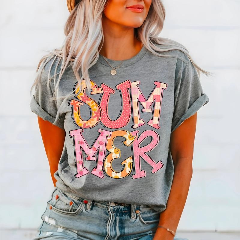 Summer Doodle Letters Strawberries DTF Transfers - THIS IS NOT A SHIRT Hoodie, Sweatshirt | HypeCrazeTee.com