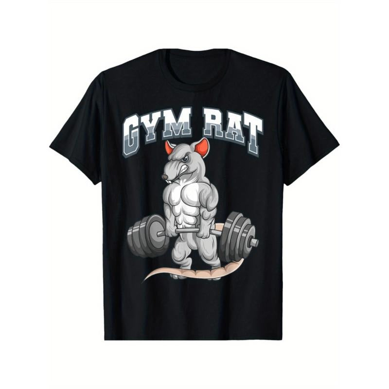 Summer Tshits Gym Rat Fitness Bodybuilding T-Shirt Graphic Graphic Tees Hoodie, Sweatshirt | HypeCrazeTee.com
