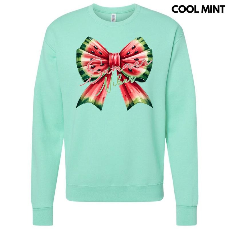 Summer Watermelon Bow Sweatshirt 'NLB' T-Shirts, Hoodie | HypeCrazeTee.com