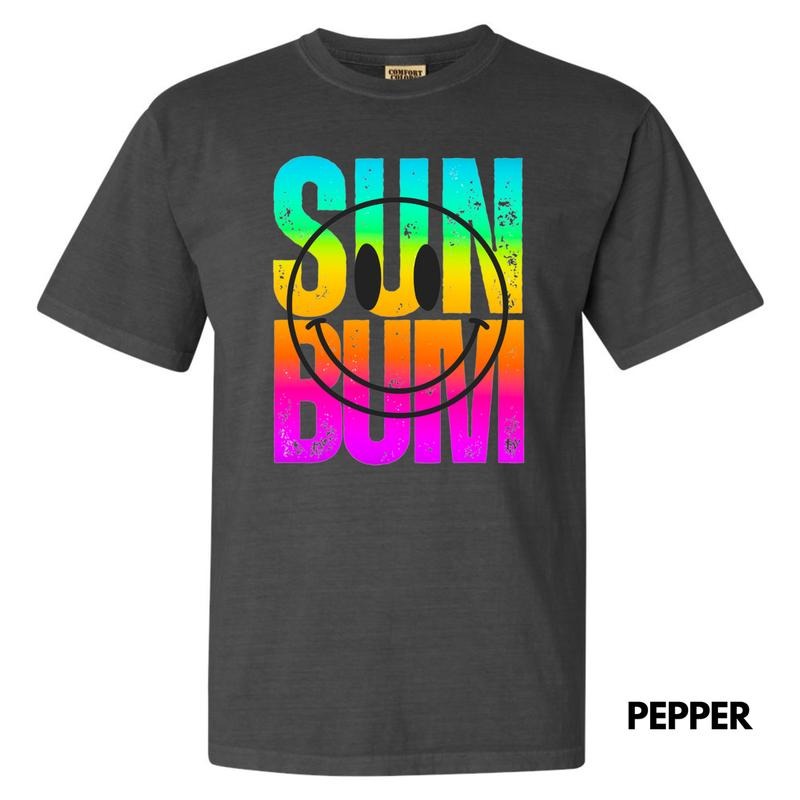 Sun Bum Colorful Happy Face Comfort Colors T-Shirt 'NLB' Hoodie, Sweatshirt | HypeCrazeTee.com