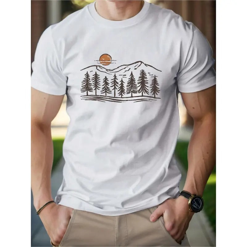 Sun Mountains Woods Men's cotton T-shirt Comfort Edition Made in USA Hoodie, Sweatshirt | HypeCrazeTee.com