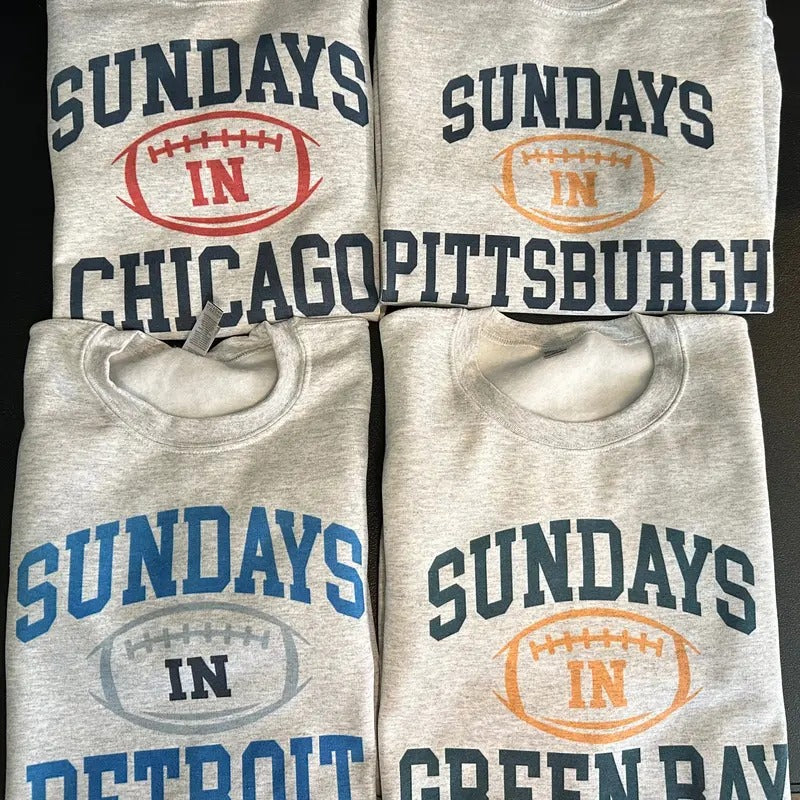 Sundays In Your City Football Sweatshirt T-Shirts, Hoodie | HypeCrazeTee.com