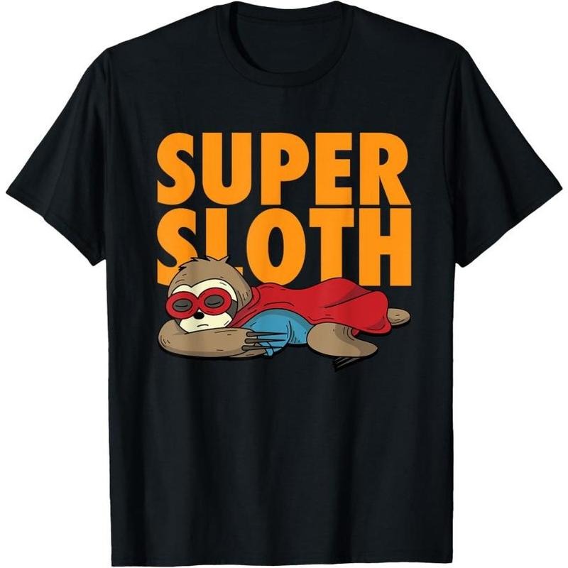 Super Sloth Shirt | Animal Heroic Character Lazy Sloths Gift Made in USA Hoodie, Sweatshirt | HypeCrazeTee.com