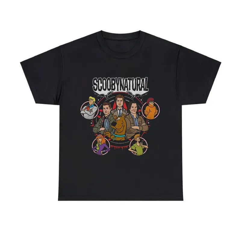 Supernatural Detective T-Shirt Cartoon Mystery Mashup Graphic Tee Hoodie, Sweatshirt | HypeCrazeTee.com
