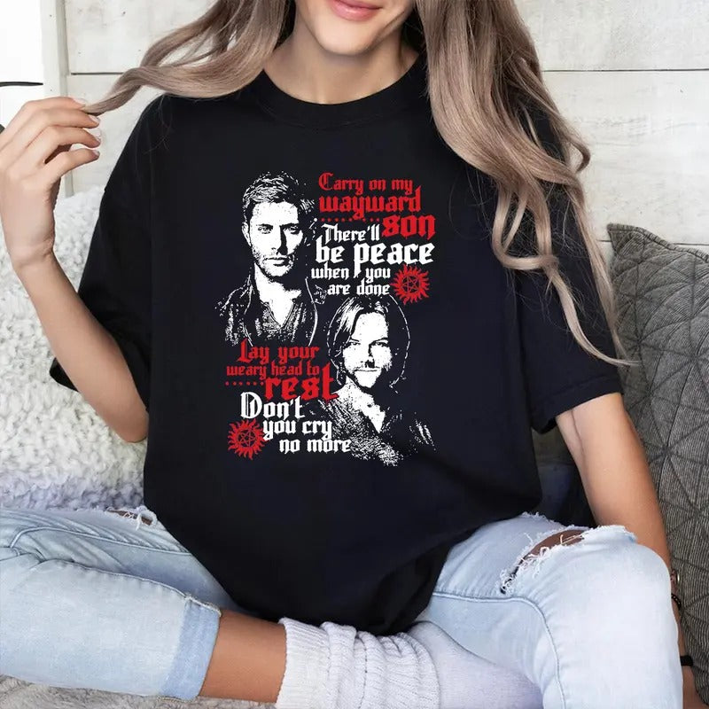 Supernatural Shirt, Supernatural Dean Sam T Shirt, Gift For Woman and Man Unisex T-Shirt Sweatshirt Hoodie | HypeCrazeTee.com
