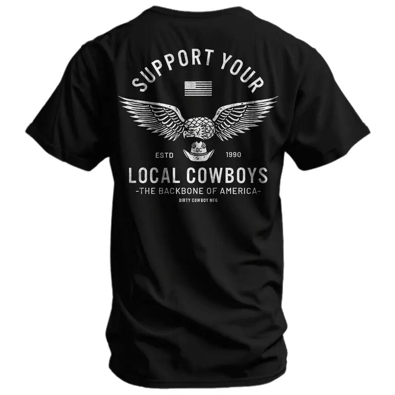 Support Your Local Cowboys Men's T-Shirt Hoodie, Sweatshirt | HypeCrazeTee.com