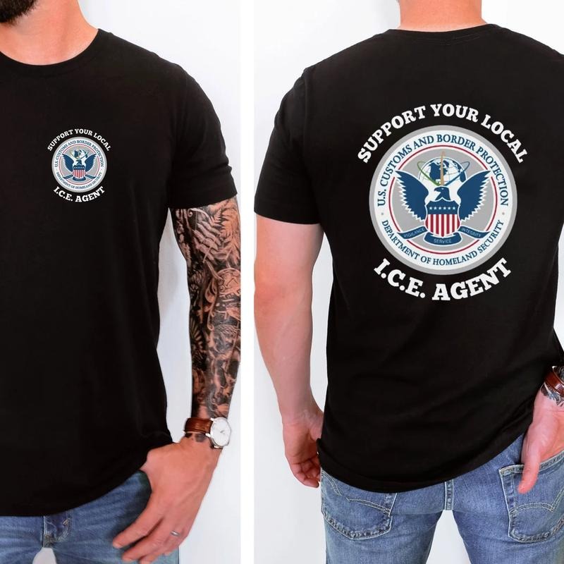 Support Your Local ICE Agent T-Shirt, Graphic Tees for Women for Men  Cotton Fabric Hoodie, Sweatshirt | HypeCrazeTee.com
