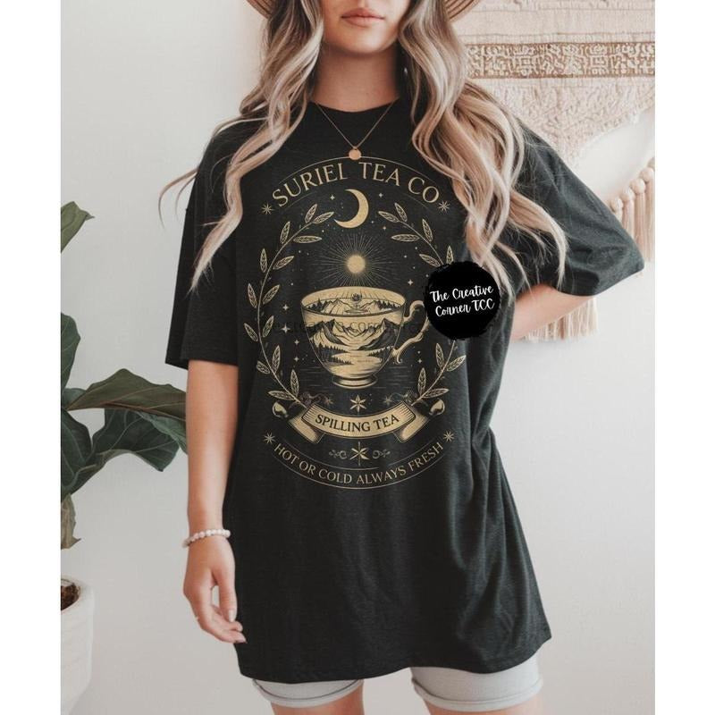 Suriel Shirt Court Thorns Roses Shirt ACOTAR Suriel Tea Co Bookish SJM Velaris BookTok T-Shirts, Hoodie, Sweatshirt