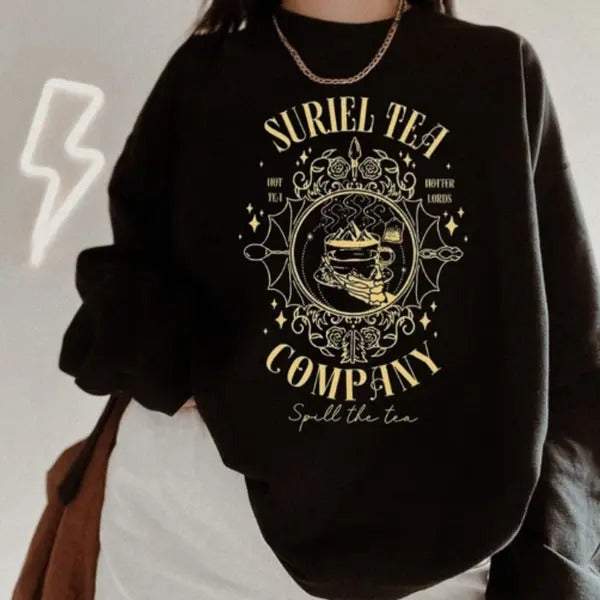 Suriel Tea Co  Shirt, A Court Of Thorns And Roses Shirt, Bookish Shirt, Suriel Tea Tshirt Hoodie, Sweatshirt