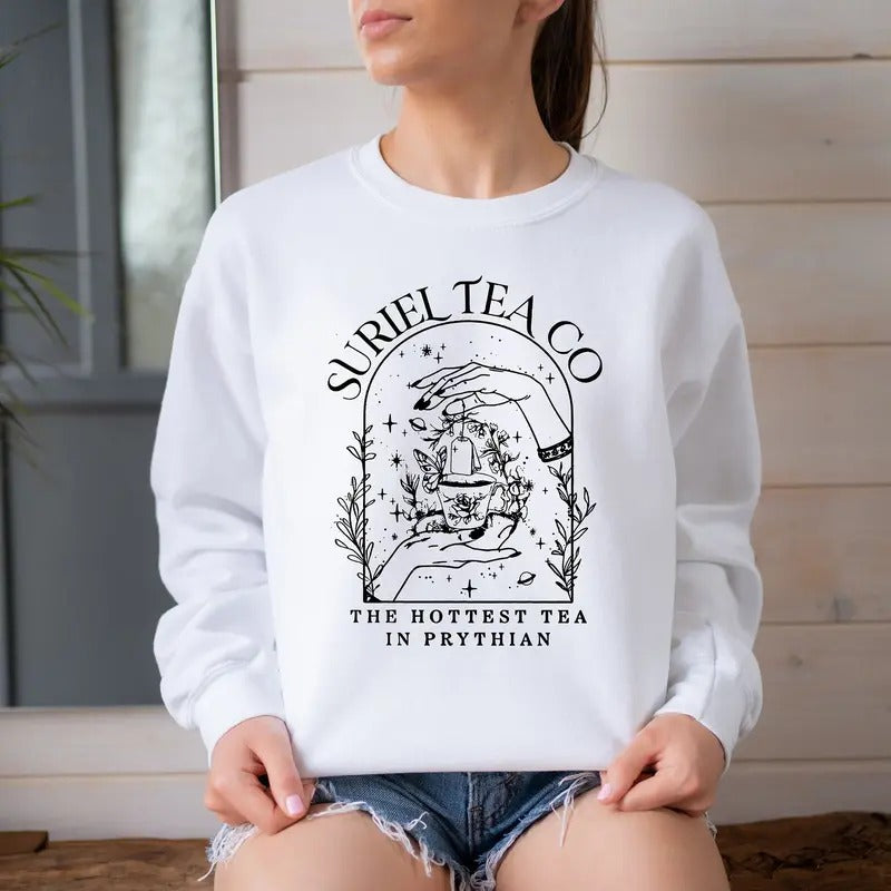 Suriel Tea Co Shirt, Acotar Sweatshirt, A Court Of Thorns And Roses Shirt,  The Night Court Gift, Reader Gifts Hoodie