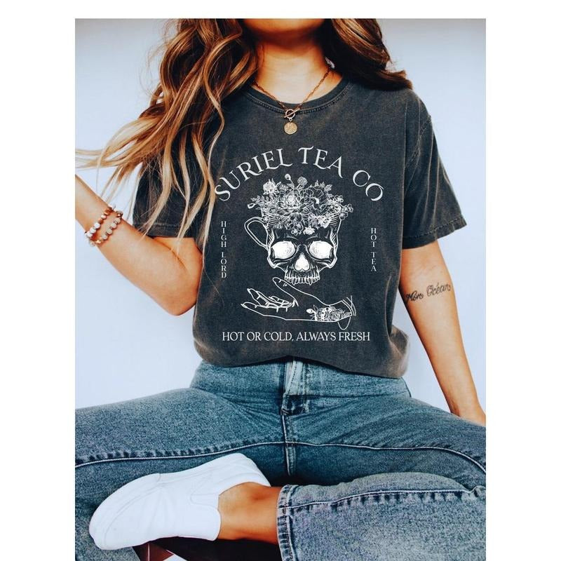 Suriel Tea Co Shirt, Acotar Tea Sweater, Bookish Sweat, Sarah J Maas Shirt, A Court Of Thorns And Roses Sweatshirt Hoodie