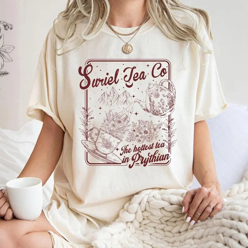 Suriel Tea Co Shirt, The Night Court Gift Shirt, Acotar Tea Sweater, Book Lover Shirt, Gift For Rhysand Fan, Sarah J Maas...
