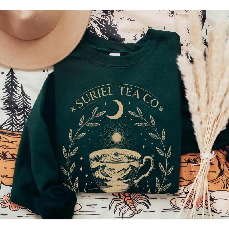 Suriel Tea Co SweatShirt, A Court Of Thorns and Roses Shirt, Retro Bookish Tshirt, Sarah J Maas Shirt, Acotar...