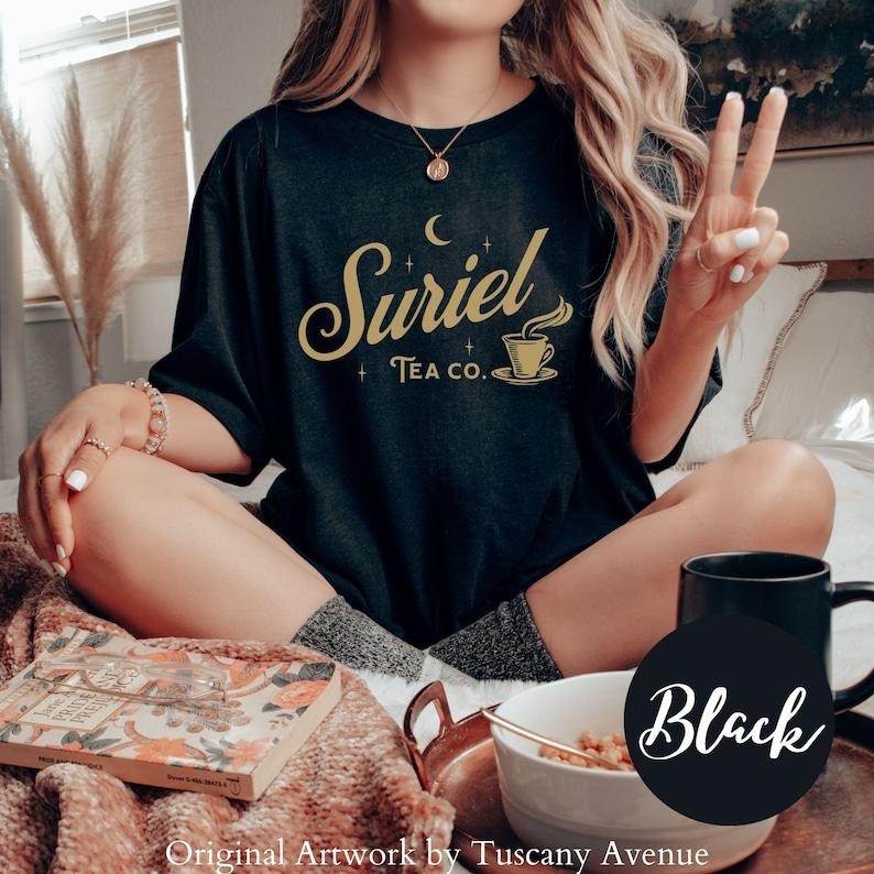 Suriel Tea Co Tshirt, Acotar Shirts, Sarah J Maas Shirt,Bookish Merch,A Court Of Thorns And Roses t-shirt,Suriel Tea T...