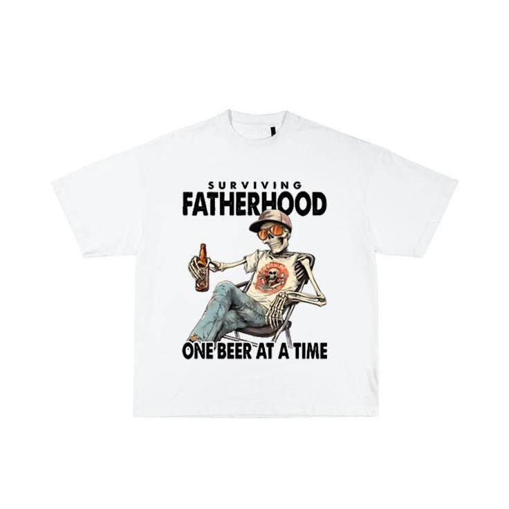 Surviving Fatherhood One Beer At A Time Funny Dad Shirt, Fathers Day Tee Hoodie, Sweatshirt | HypeCrazeTee.com