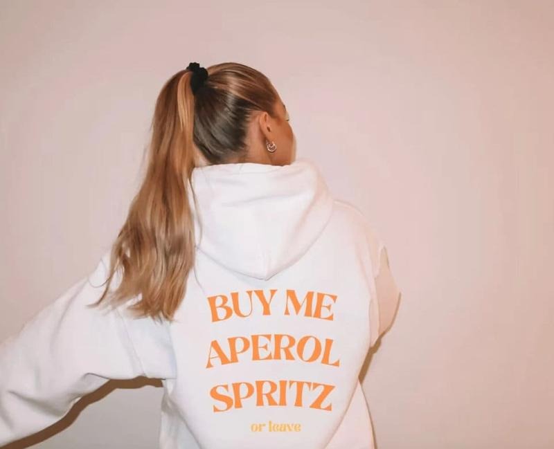 Aperol Spritz T-shirt/Hoodie/Sweater Funny Quote Best Friend Gift Pullover Printed Minimalistic Alcohol Aperol Spritz...